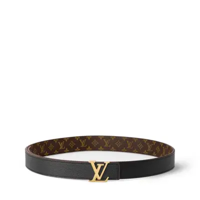 EM Sneakers Louis Vuitton LV Iconic 25 mm Reversible Belt Gold-color Hardware Monogram 02
