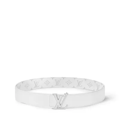 EM Sneakers Louis Vuitton LV Initiales 40mm Reversible Belt Silver-color LV Initials Buckle Inlaid with Taïga Calf Leather 02