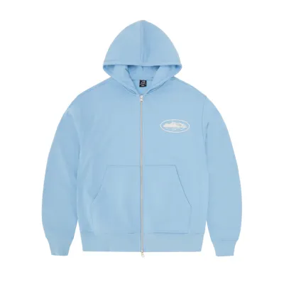 EM Sneakers Corteiz Island Puff Print Zip Hoodie Baby Blue 01