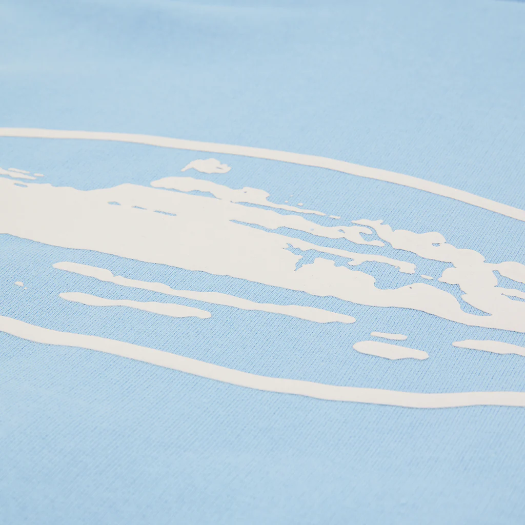 EM Sneakers Corteiz Island Puff Print Zip Hoodie Baby Blue