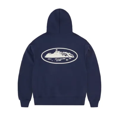 EM Sneakers Corteiz Island Puff Print Zip Hoodie Navy 02