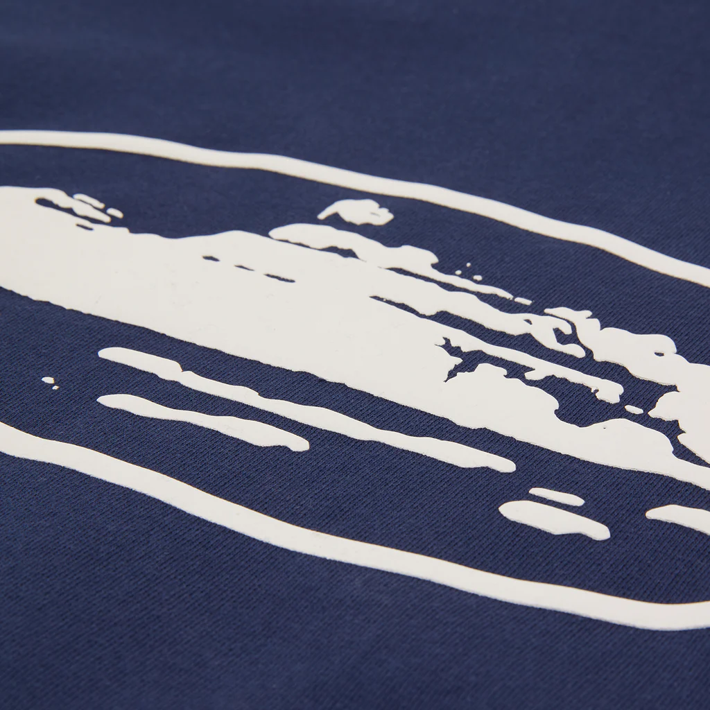 EM Sneakers Corteiz Island Puff Print Zip Hoodie Navy