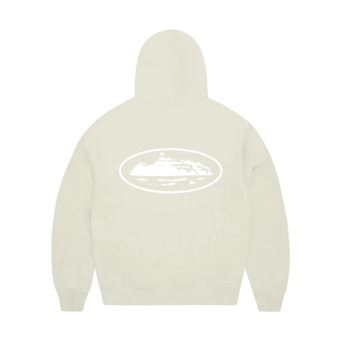 EM Sneakers Corteiz Island Puff Print Zip Hoodie Off White