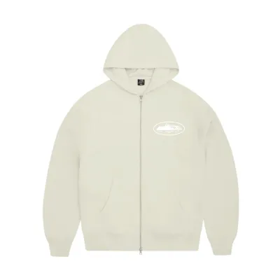 EM Sneakers Corteiz Island Puff Print Zip Hoodie Off White 01