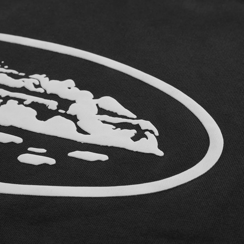 EM Sneakers Corteiz Island Puff Print Zip Hoodie Washed Black