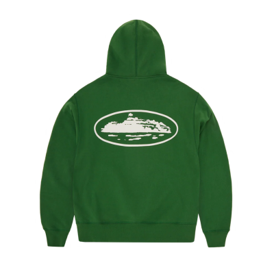 EM Sneakers Corteiz Island Puff Print Zip Hoodie Green 02