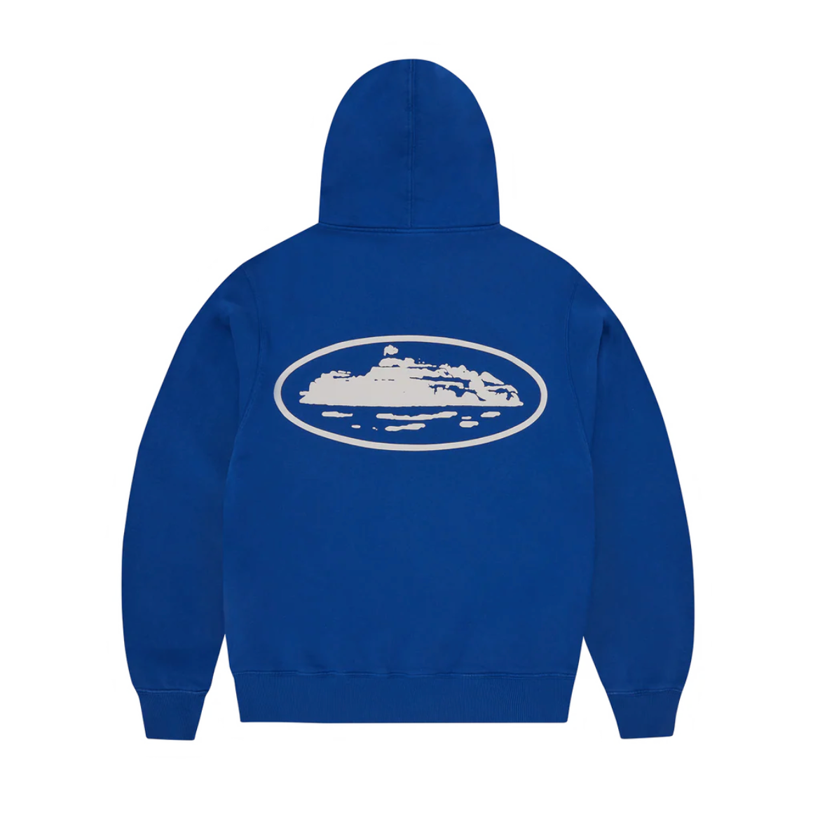 EM Sneakers Corteiz Island Puff Print Zip Hoodie Washed Royal