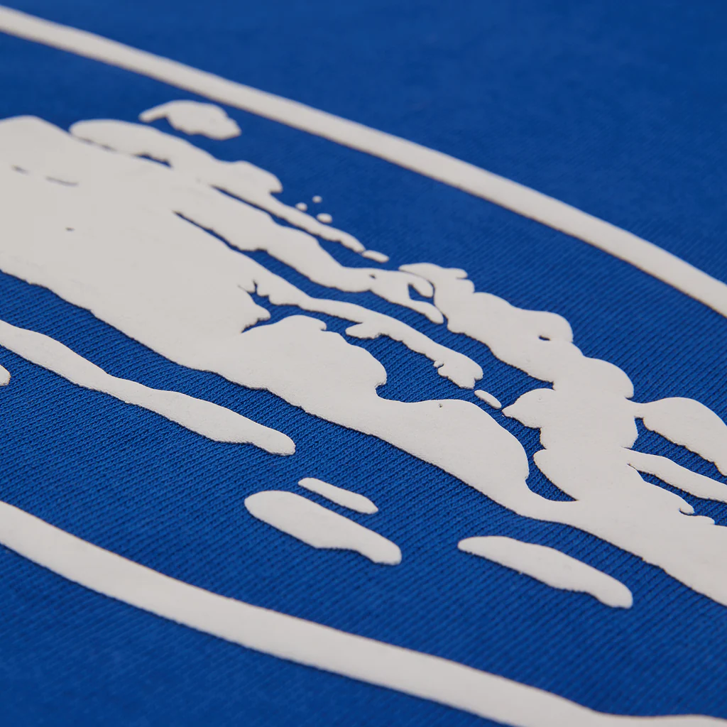 EM Sneakers Corteiz Island Puff Print Zip Hoodie Washed Royal