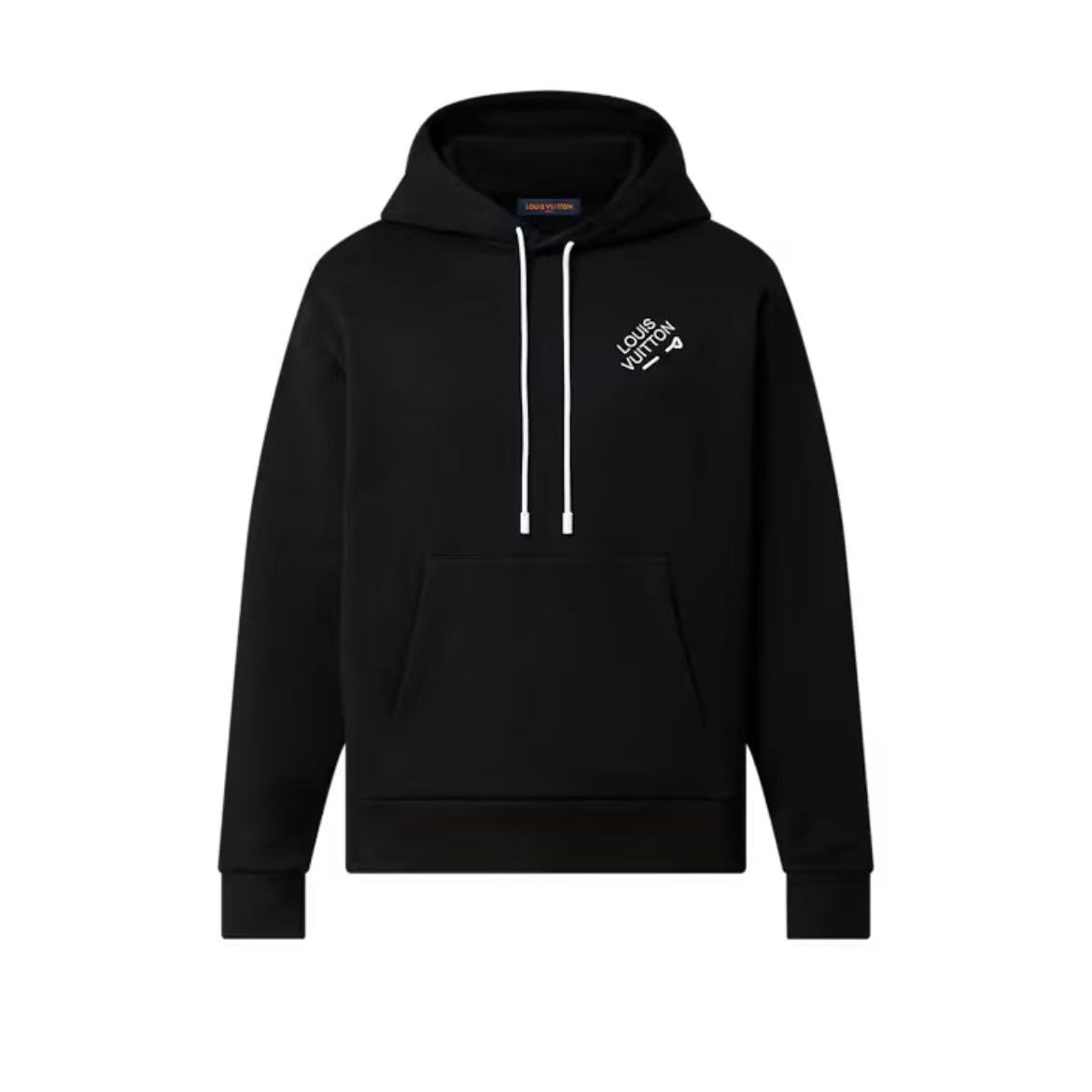 EM Sneakers Louis Vuitton Signature Hoodie With Embroidery Black