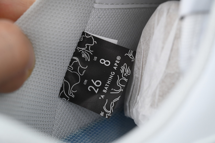 EM Sneakers A Bathing Ape Bape Sta White Shark Collaboration