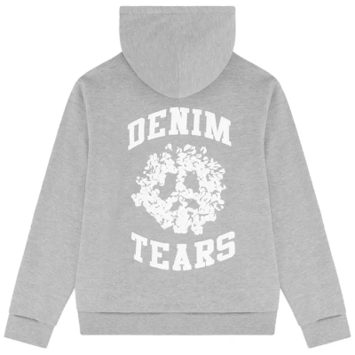 EM Sneakers Denim Tears University Zip Hoodie Grey 02