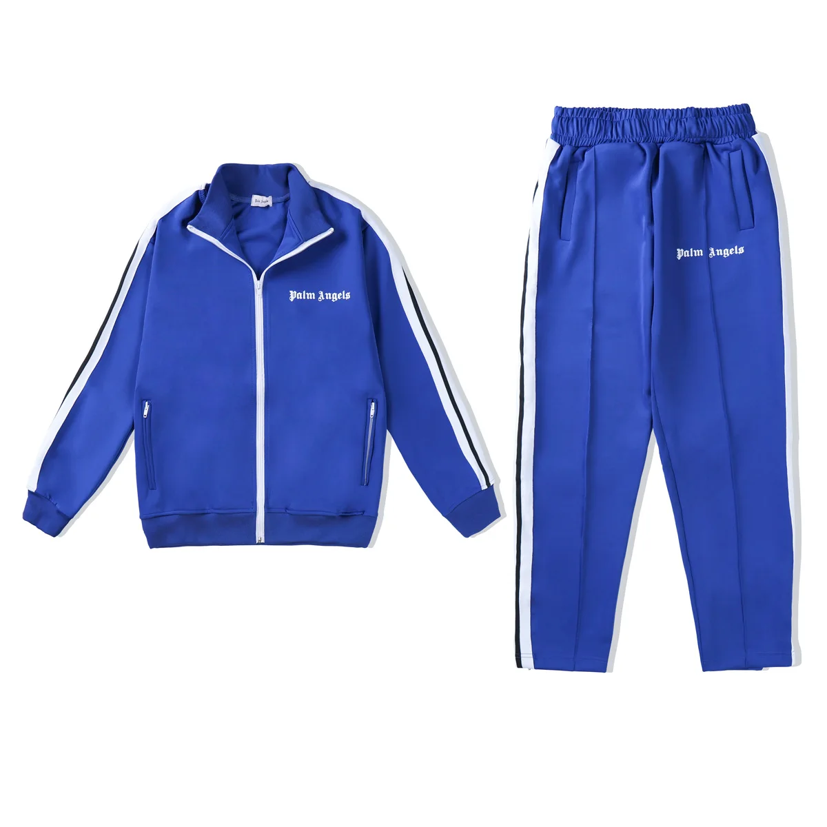 EM Sneakers Palm Angels Classic Track Jacket & Sweatpant Set Electric Blue/White