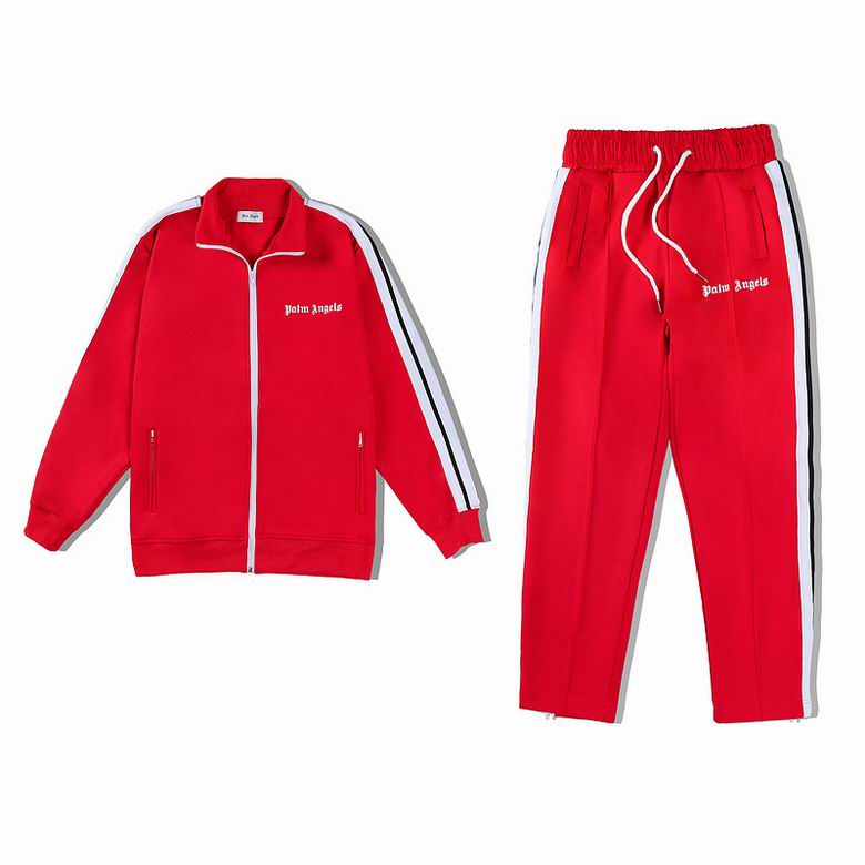 EM Sneakers Palm Angels Classic Track Jacket & Sweatpant Set Red/White