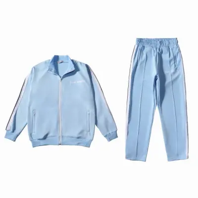 EM Sneakers Palm Angels Classic Track Jacket & Sweatpant Set Light Blue/White 01