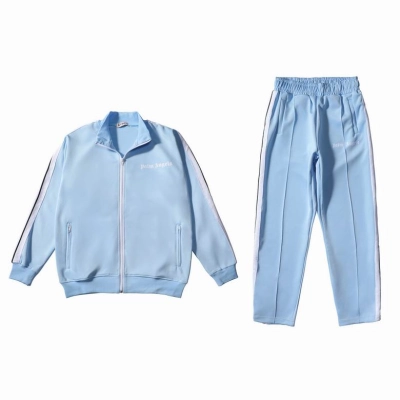 EM Sneakers Palm Angels Classic Track Jacket & Sweatpant Set Light Blue/White 01