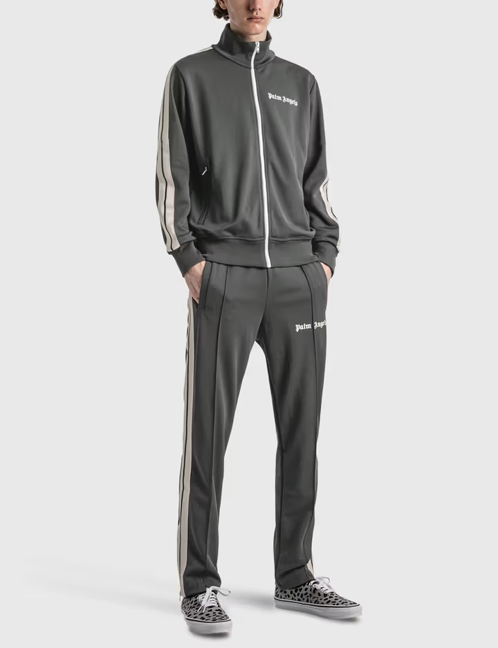 EM Sneakers Palm Angels College Track Sweatpants Dark Grey/White