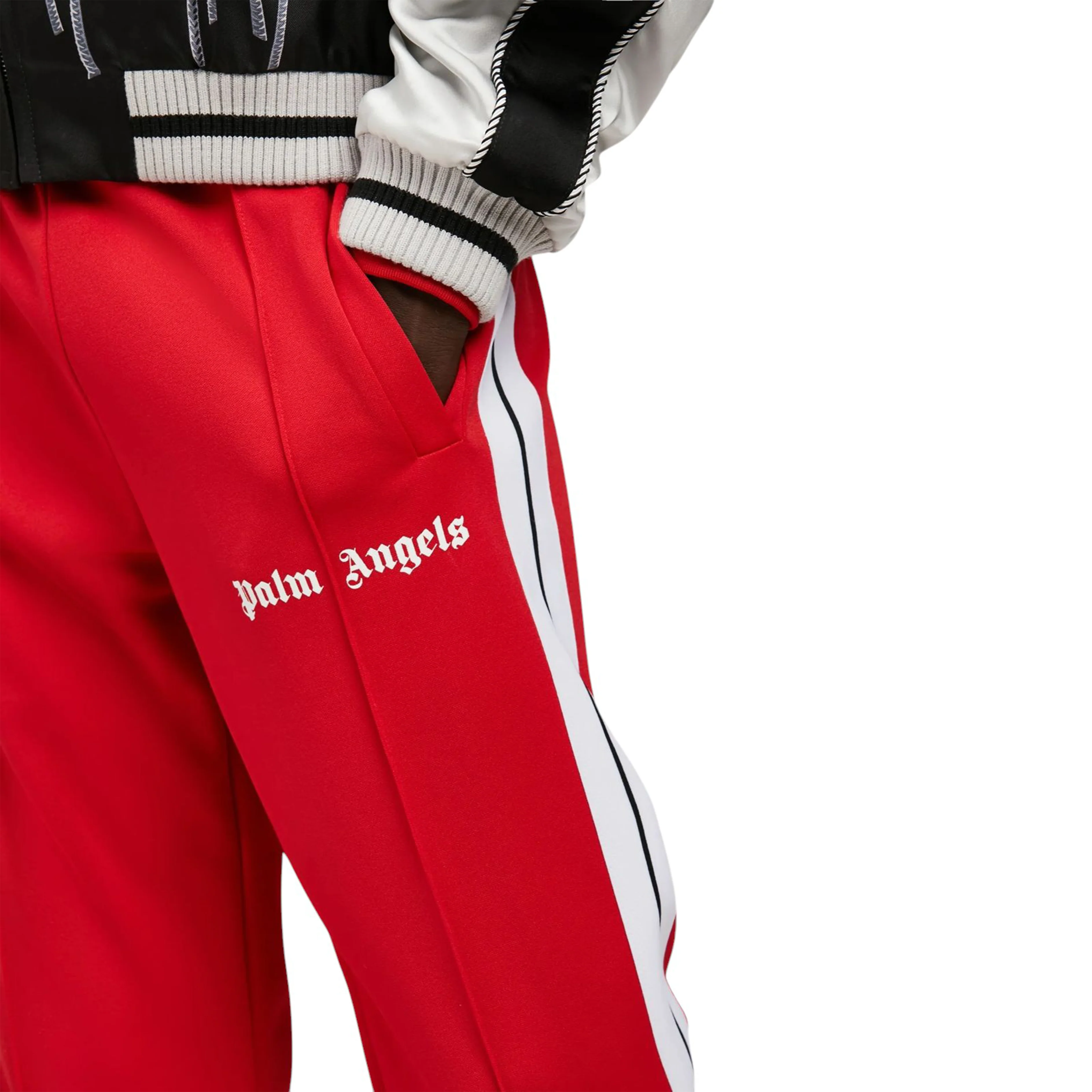 EM Sneakers Palm Angels College Track Sweatpants Red/White