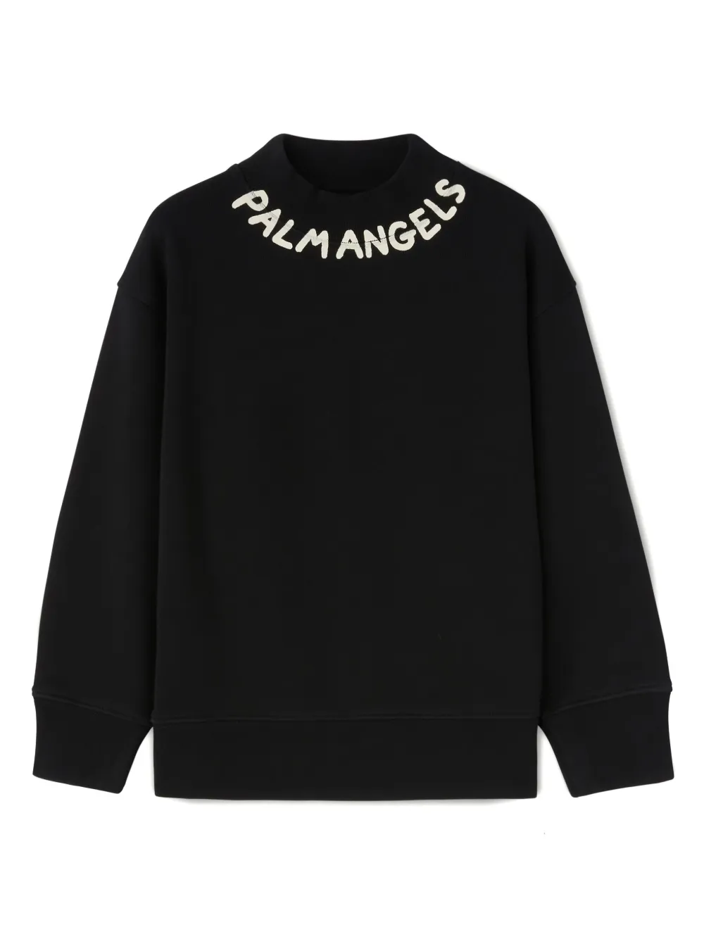 EM Sneakers Palm Angels Seasonal Logo Vintage Crew Neck Sweatshirt Black