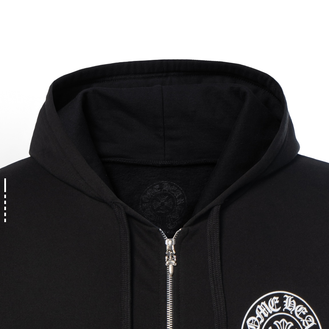 EM Sneakers Chrome Hearts CH Black White Miami Horseshoe Zip Up Hoodie