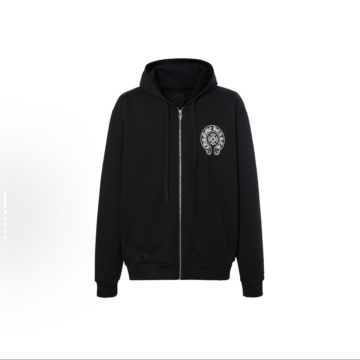 EM Sneakers Chrome Hearts CH Black White Miami Horseshoe Zip Up Hoodie