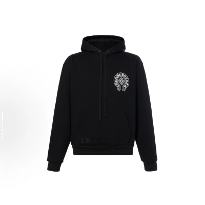EM Sneakers Chrome Hearts Hong Kong Exclusive Scroll Label Hoodie Black 01