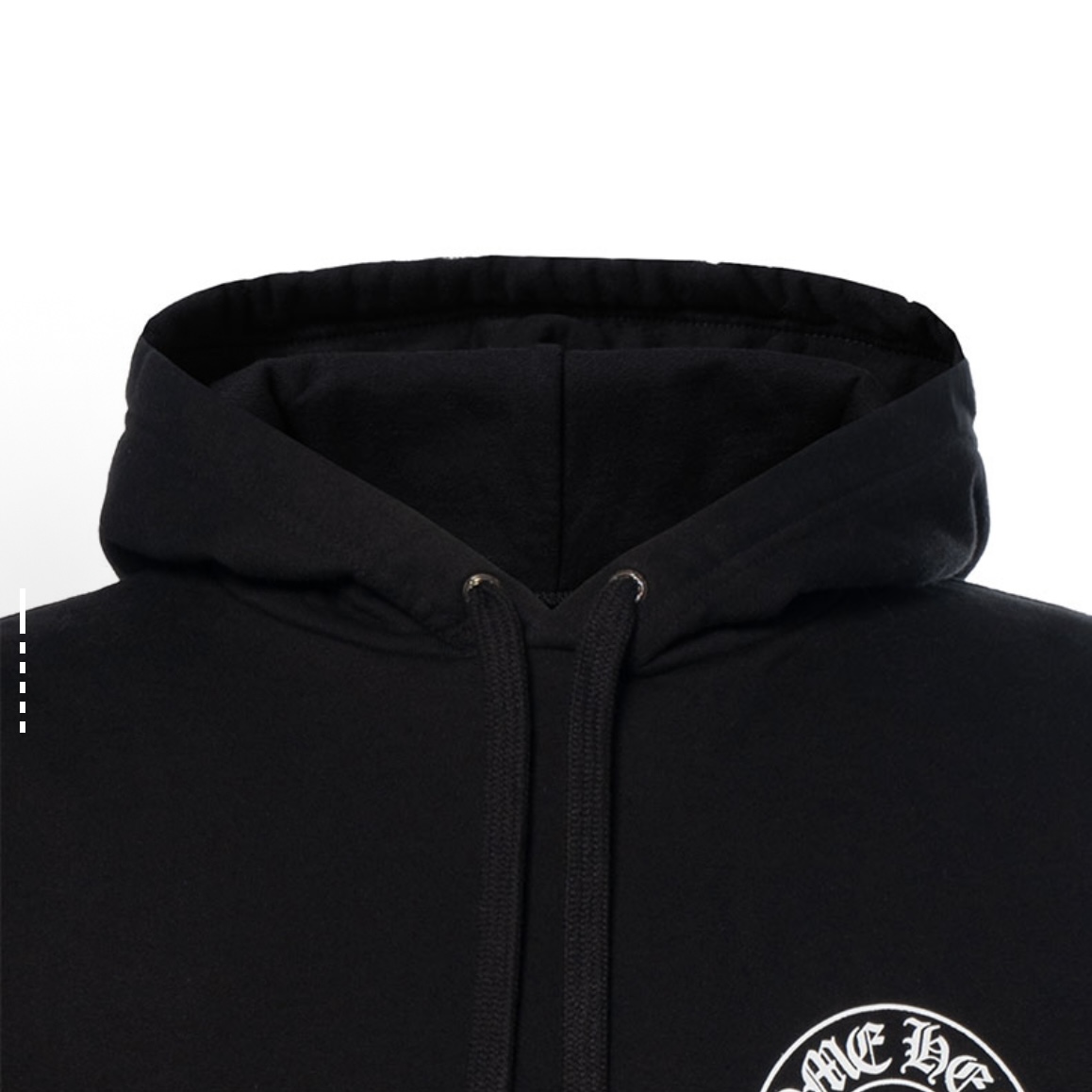 EM Sneakers Chrome Hearts Hong Kong Exclusive Scroll Label Hoodie Black