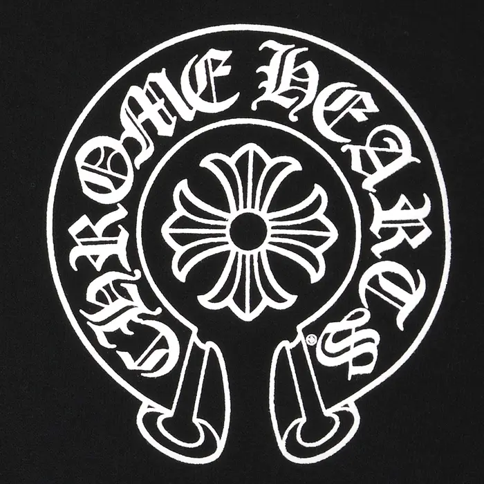 EM Sneakers Chrome Hearts Horseshoe Logo Zip Up Hoodie Black