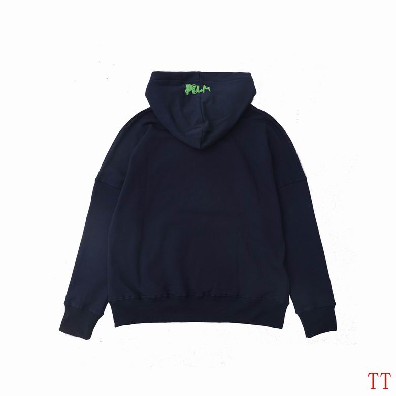 EM Sneakers Palm Angels l Am Lost Hoodie Navy Blue/Green Fluo