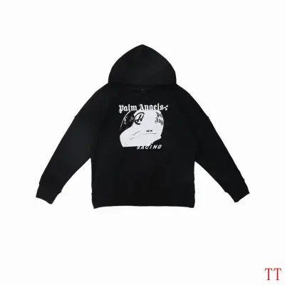 EM Sneakers Palm Angels Racing Helmet Print Hoodie Black 01