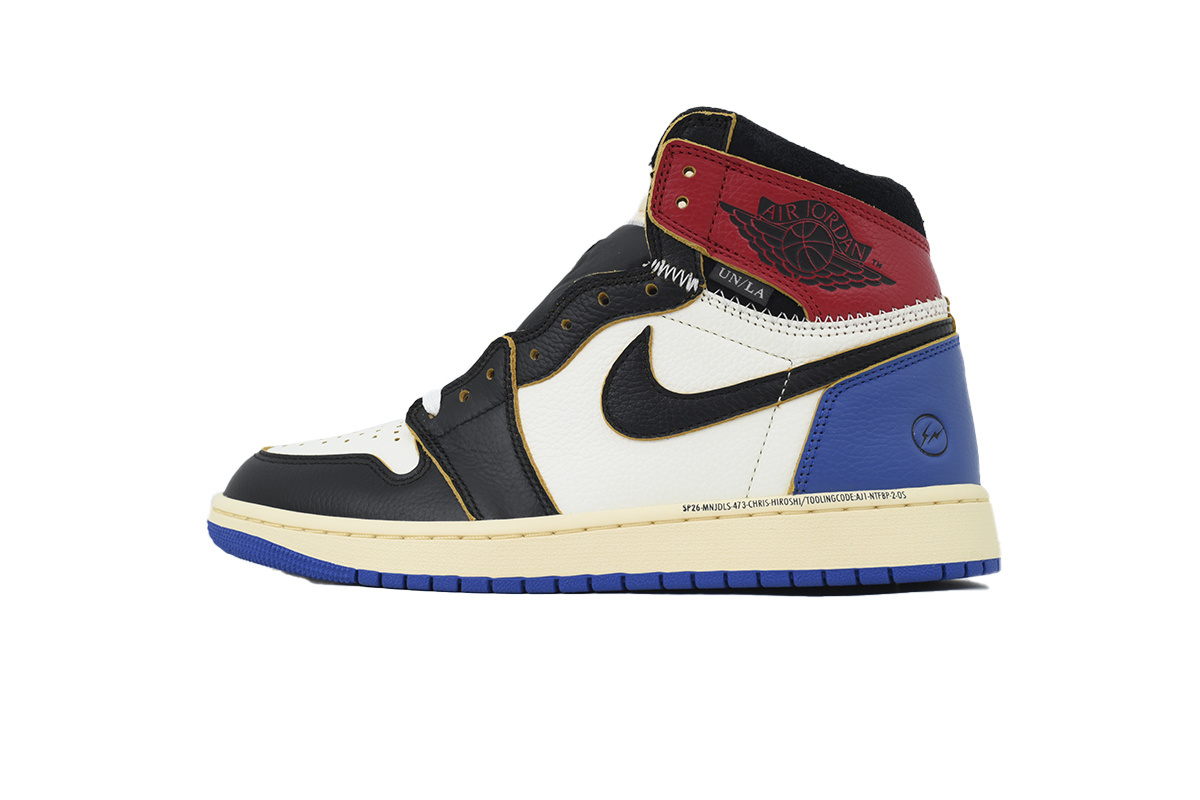 EM Sneakers Air Jordan 1 Retro × Union LA Black White Blue