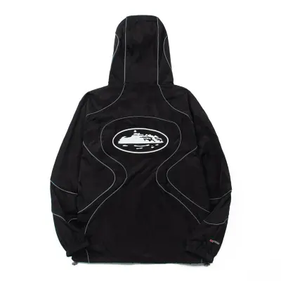 EM Sneakers Corteiz Reflective Windproof Men's Hooded Jacket Black 02