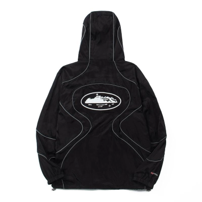 EM Sneakers Corteiz Reflective Windproof Men's Hooded Jacket Black 02