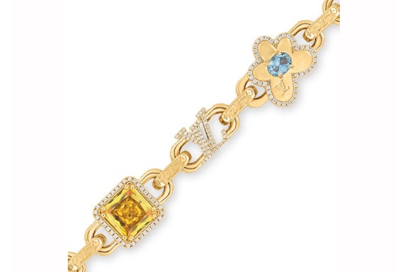 EM Sneakers Louis Vuitton by Tyler, the Creator Paradise Stone Bracelet Gold-color