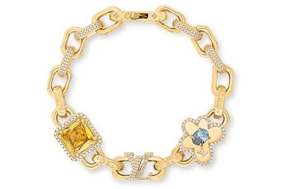 EM Sneakers Louis Vuitton by Tyler, the Creator Paradise Stone Bracelet Gold-color