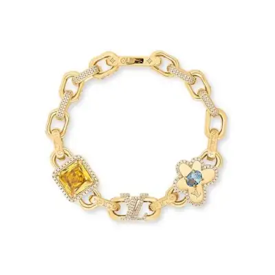 EM Sneakers Louis Vuitton by Tyler, the Creator Paradise Stone Bracelet Gold-color 01