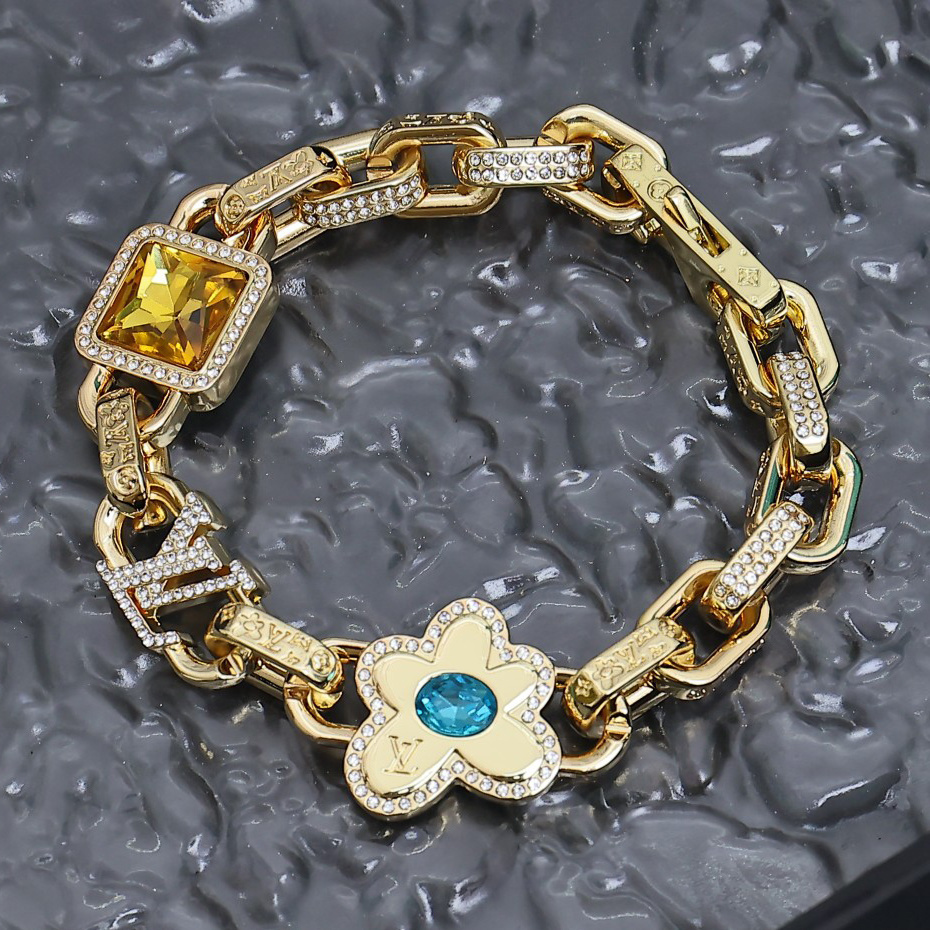 EM Sneakers Louis Vuitton by Tyler, the Creator Paradise Stone Bracelet Gold-color