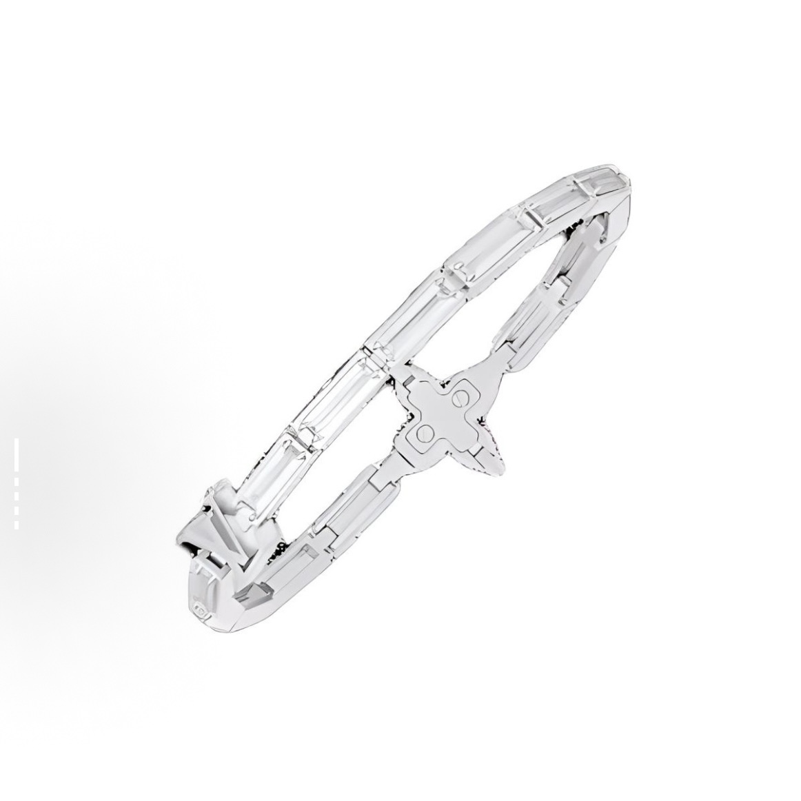 EM Sneakers Louis Vuitton Lv Reflect Bracelet Zircon Silver