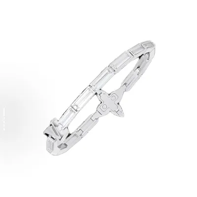 EM Sneakers Louis Vuitton Lv Reflect Bracelet Zircon Silver 02
