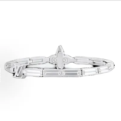 EM Sneakers Louis Vuitton Lv Reflect Bracelet Zircon Silver 01