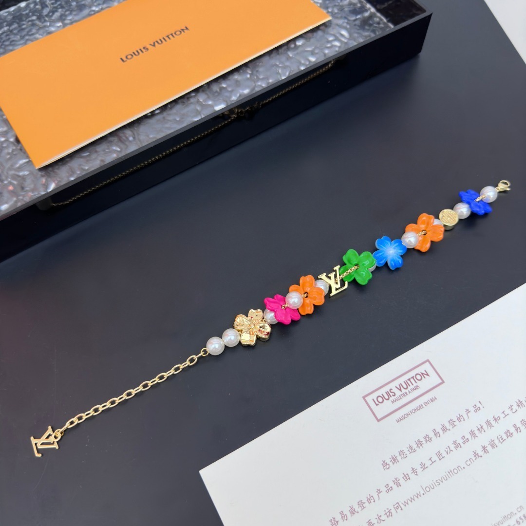 EM Sneakers Louis Vuitton LV Surfin' Flower Bracelet Multicolor