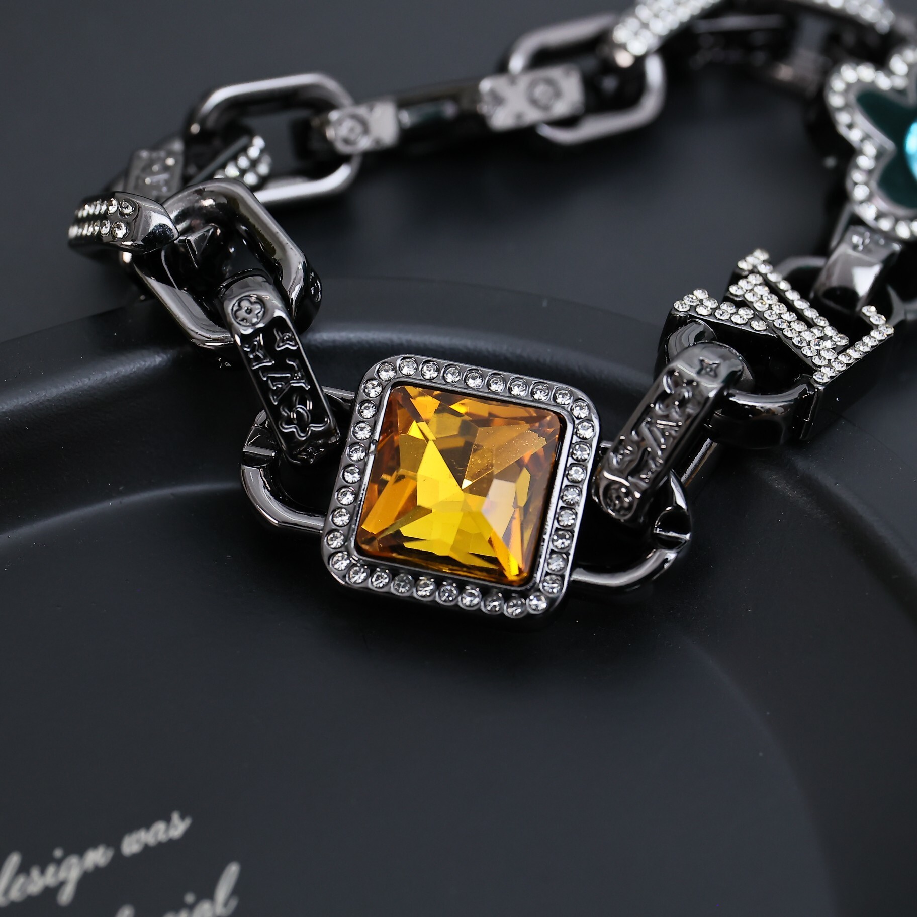 EM Sneakers Louis Vuitton by Tyler, the Creator Paradise Stone Bracelet Black-color