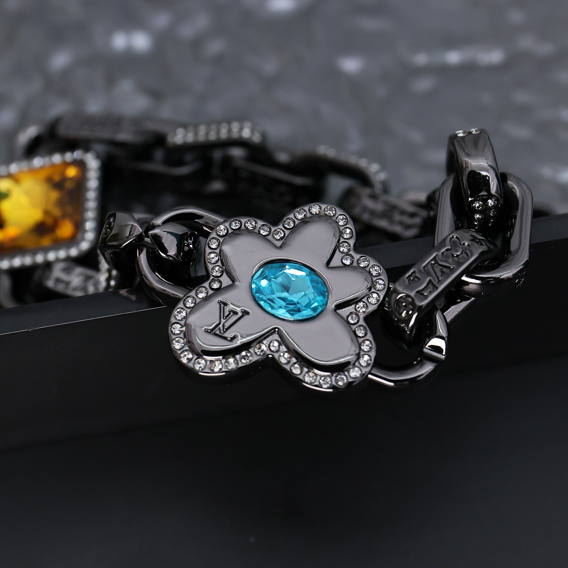 EM Sneakers Louis Vuitton by Tyler, the Creator Paradise Stone Bracelet Black-color