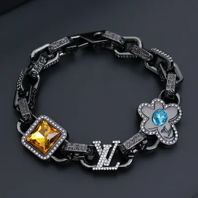 EM Sneakers Louis Vuitton by Tyler, the Creator Paradise Stone Bracelet Black-color 02