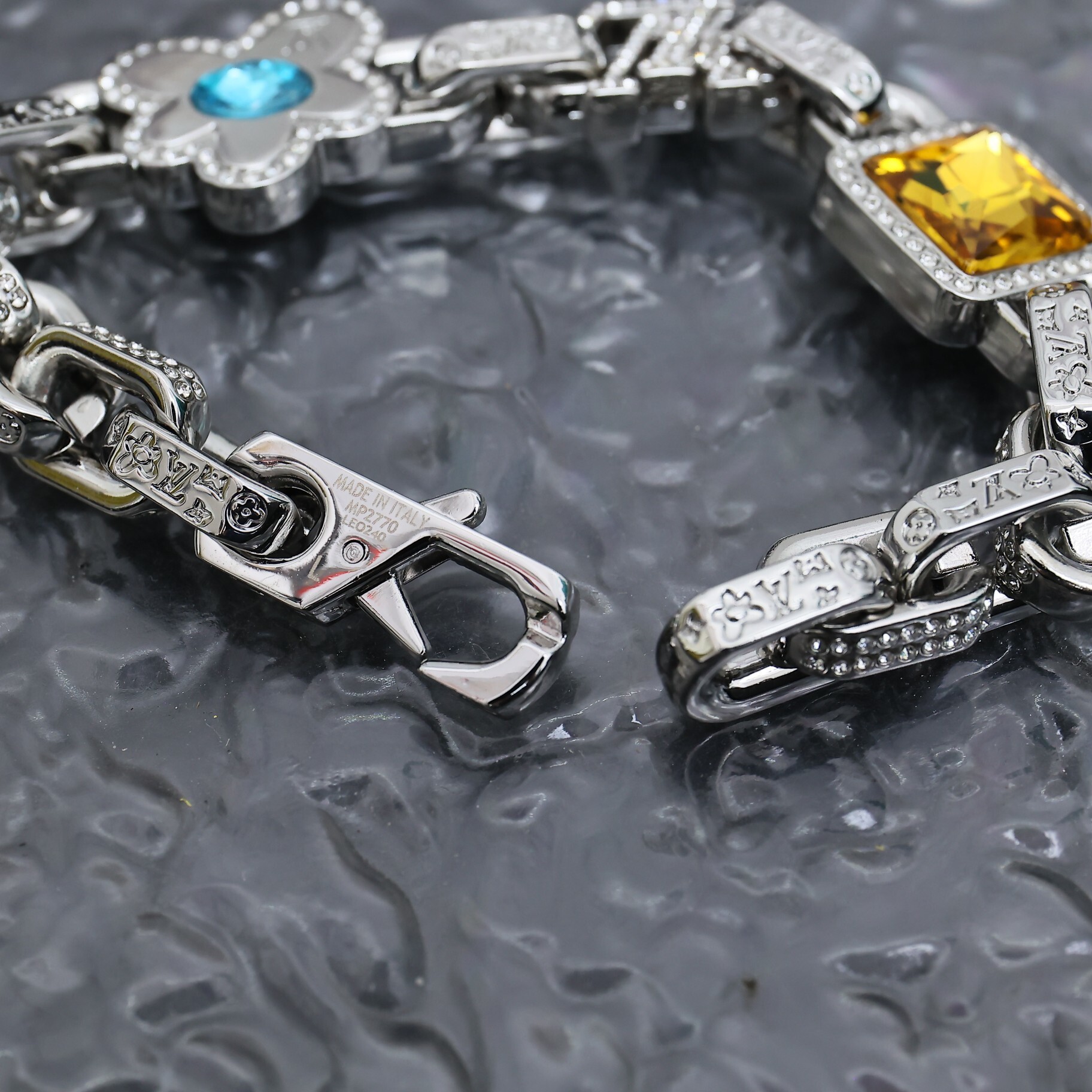 EM Sneakers Louis Vuitton by Tyler, the Creator Paradise Stone Bracelet Silver-color