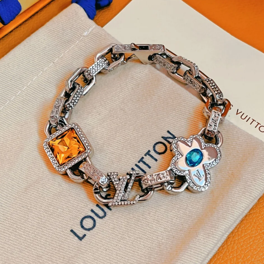 EM Sneakers Louis Vuitton by Tyler, the Creator Paradise Stone Bracelet Silver-color