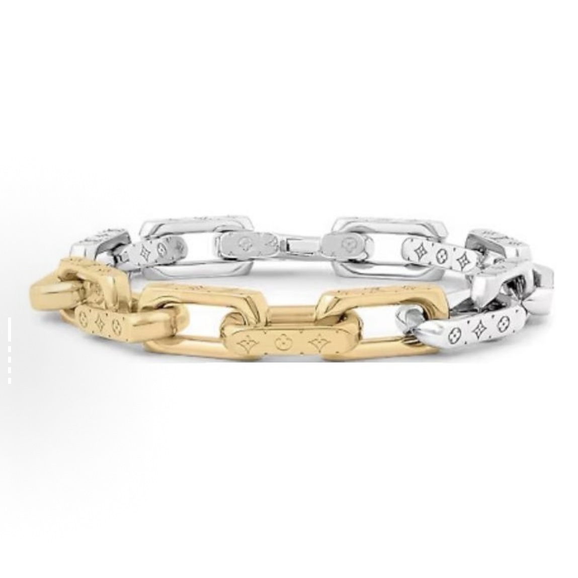 EM Sneakers Louis Vuitton Stainless Steel Metal Bracelets Men's Gold/Silver