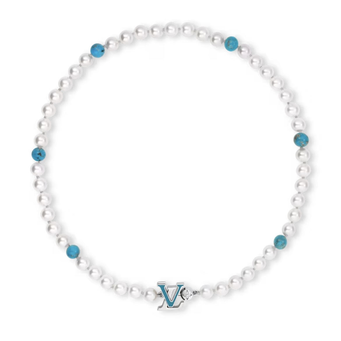 EM Sneakers Louis Vuitton Turquoise Rodeo Necklace