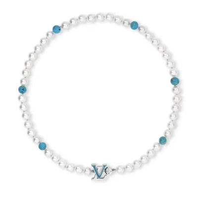 EM Sneakers Louis Vuitton Turquoise Rodeo Necklace 01