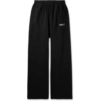 EM Sneakers Balenciaga Political Campaign Baggy Sweatpants in Black 01