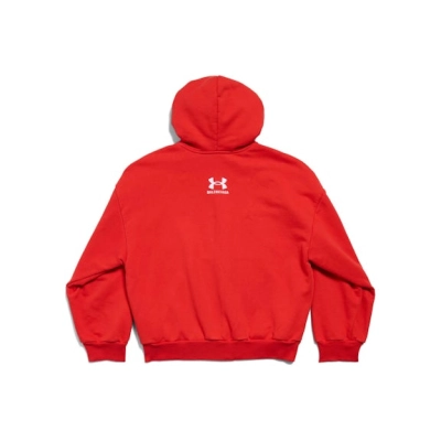 EM Sneakers Balenciaga x Under Armour Zip-Up Hoodie Regular Fit Red/White 02